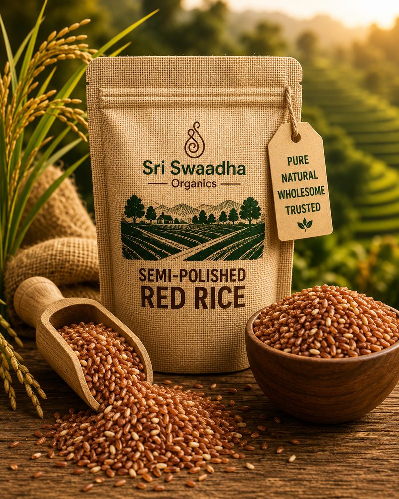 Sri Swaadha Semi-Polished Red Rice